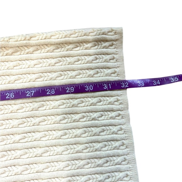 LPA Cream Cable Knit Mock Neck Sleeveless Dress Size XS - Picture 4 of 10